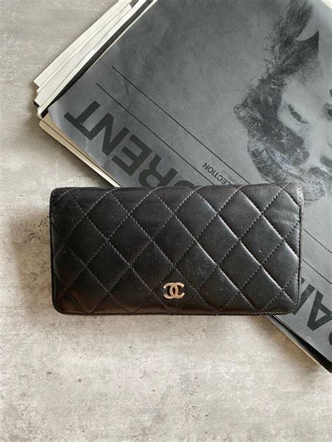 chanel wallet 3 fold|authentic chanel lambskin wallet.